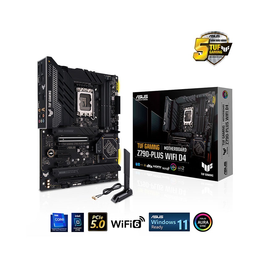 Mainboard ASUS TUF Z790 PLUS GAMING WIFI D4 (Intel Z790, Socket 1700, ATX, 4 khe Ram DDR4)