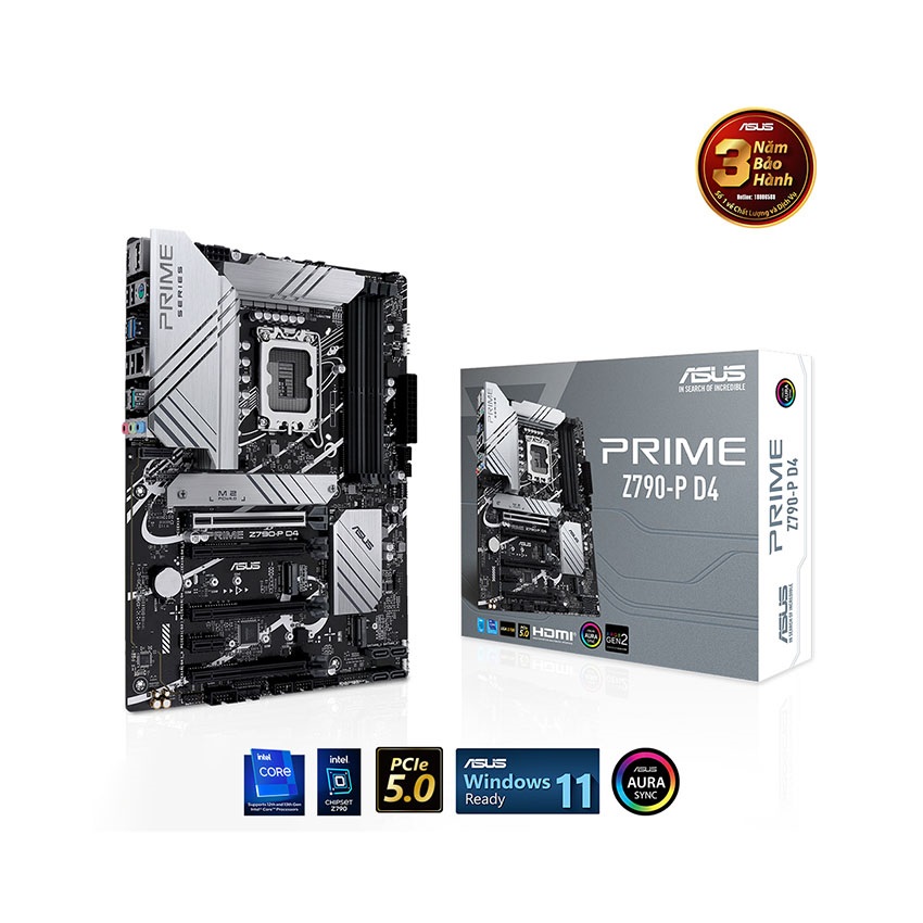 Mainboard ASUS PRIME Z790-P D4 CSM (Intel Z790, Socket 1700, ATX, 4 khe Ram DDR4)