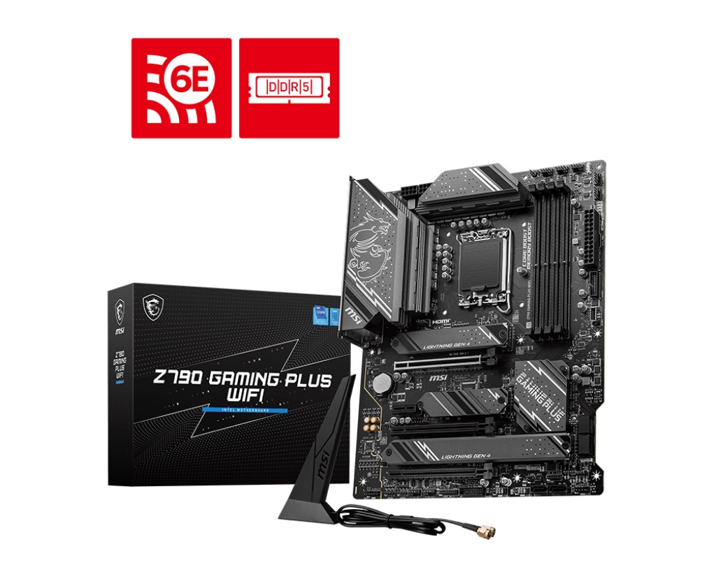 Mainboard MSI Z790 GAMING PLUS WIFI (Intel Z790, Socket 1700, ATX, 4 khe RAM DDR5)