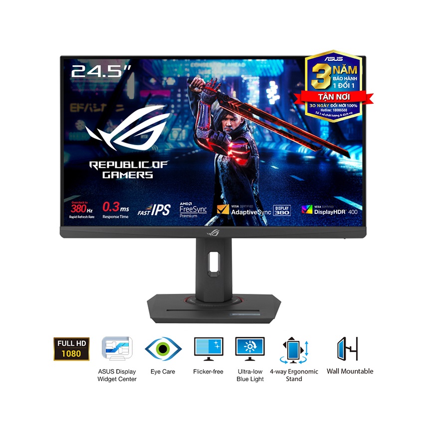 Màn hình ASUS ROG Strix XG259QNS (24.5 inch/FHD/Fast IPS/380Hz/0.3ms)