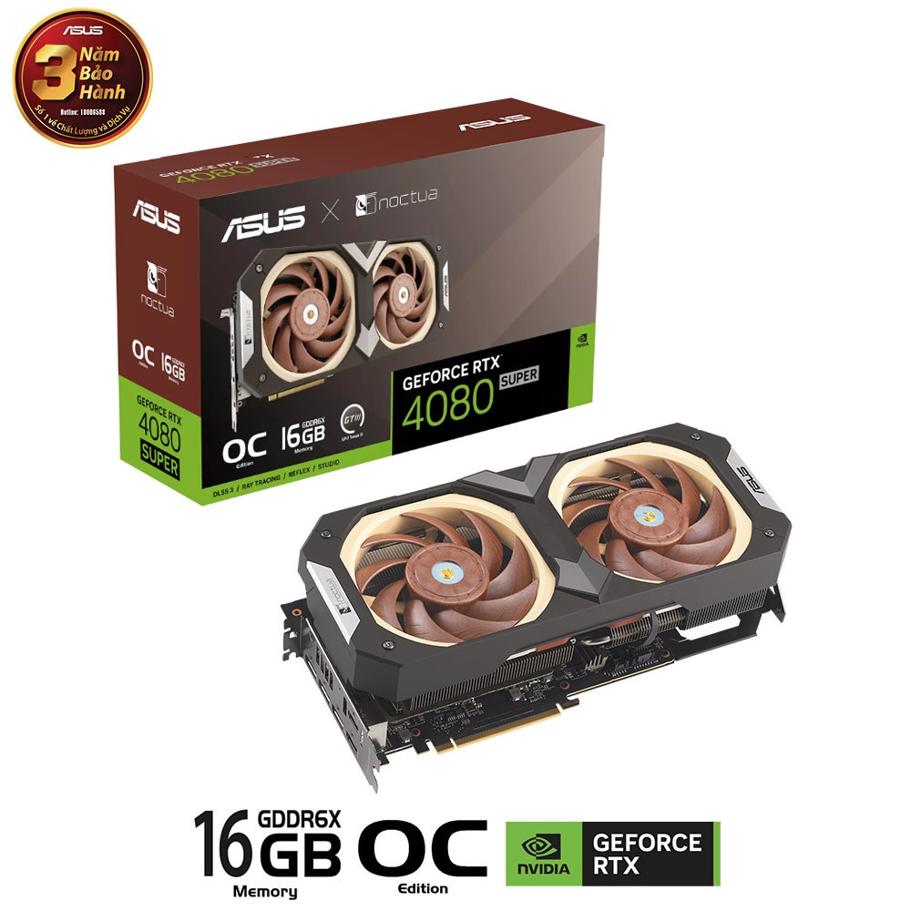 VGA Asus RTX 4080 SUPER-O16G-NOCTUA