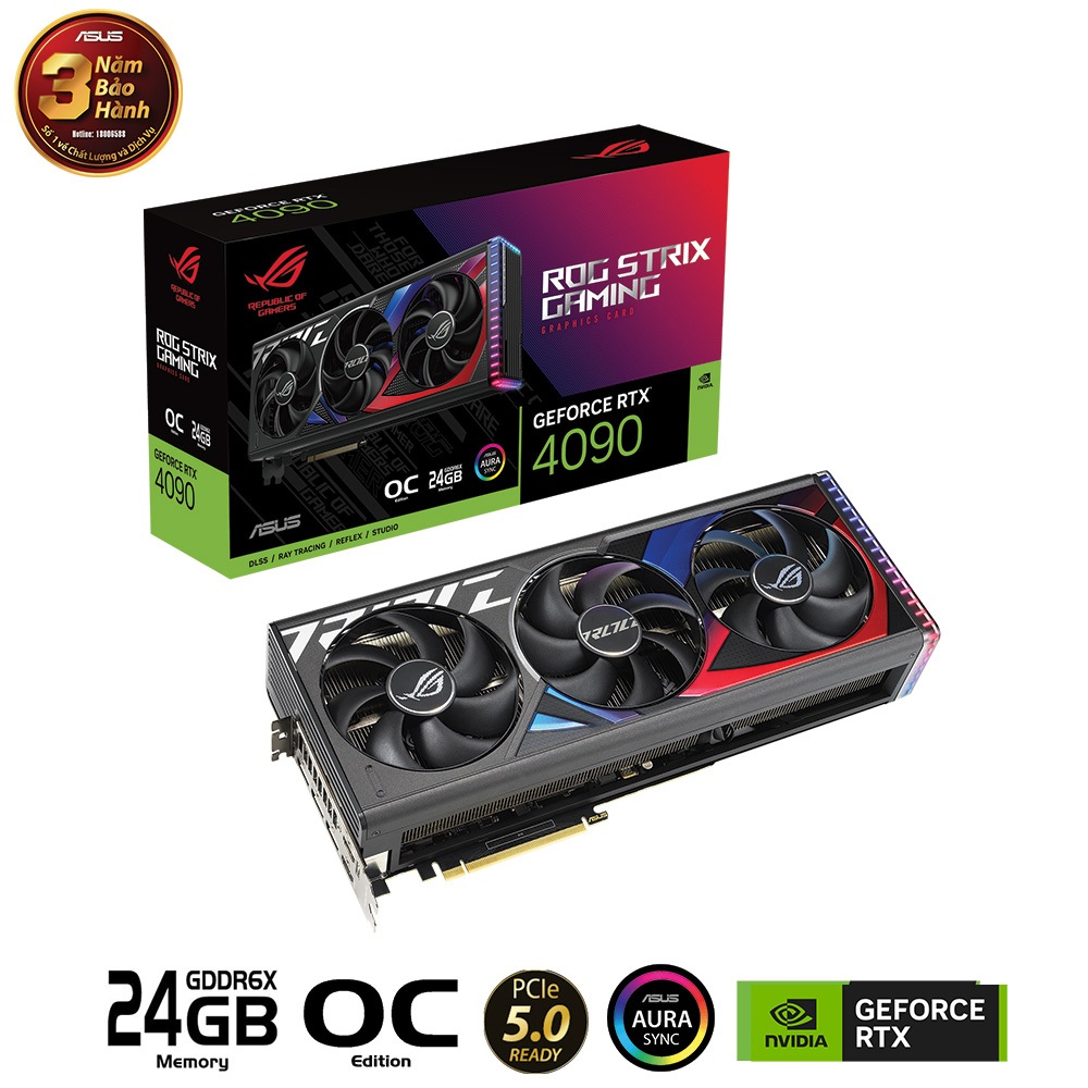 VGA Asus ROG STRIX-RTX 4090-O24G-GAMING