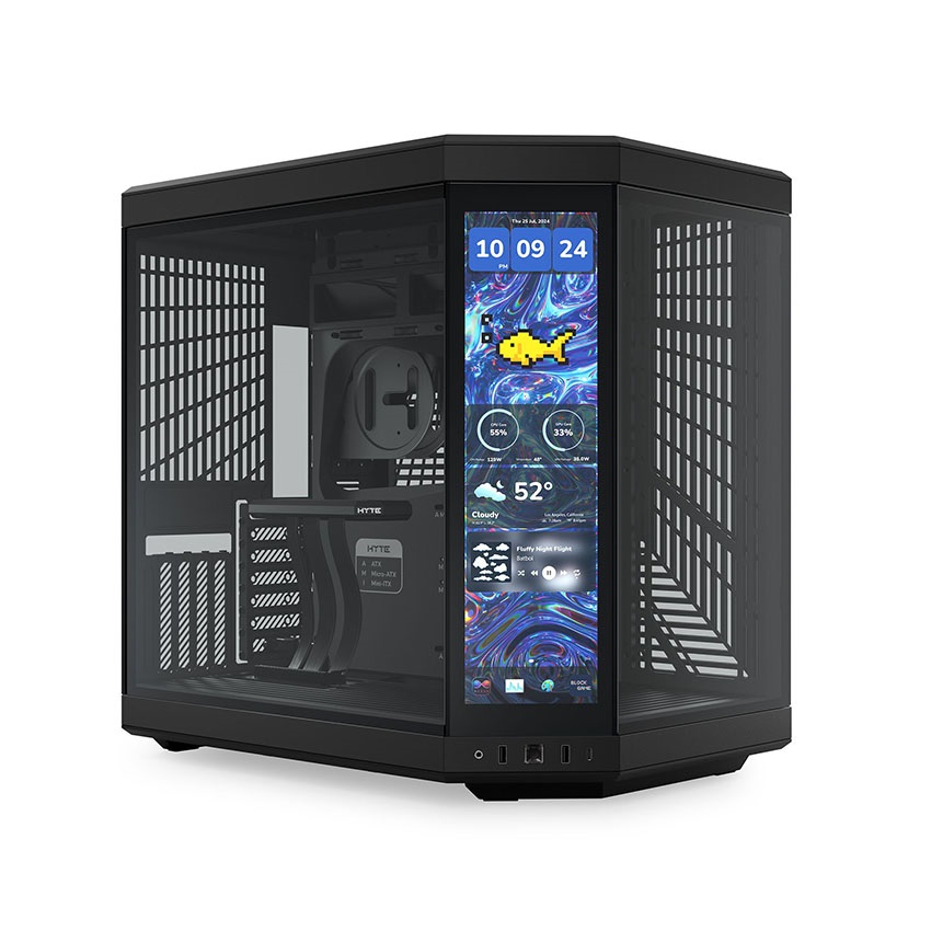 Vỏ Case HYTE Y70 Touch Infinite Case (Pitch Black) (CS-HYTE-Y70TI-BB)