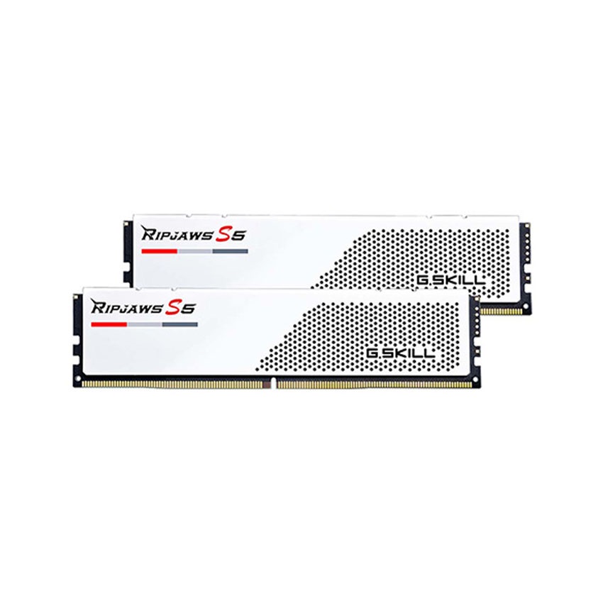 Ram Desktop Gskill RIPJAWS S5 White (F5-5600J4040C16GX2-RS5W) 32GB (2x16B) DDR5 5600Mhz