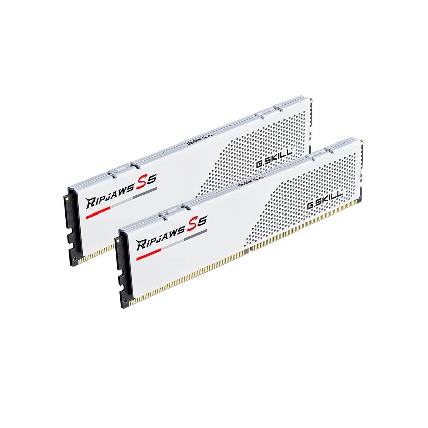 Ram Desktop Gskill RIPJAWS S5 WHITE (F5-5200J4040A16GX2-RS5W) 32GB (2x16GB) DDR5 5200MHz