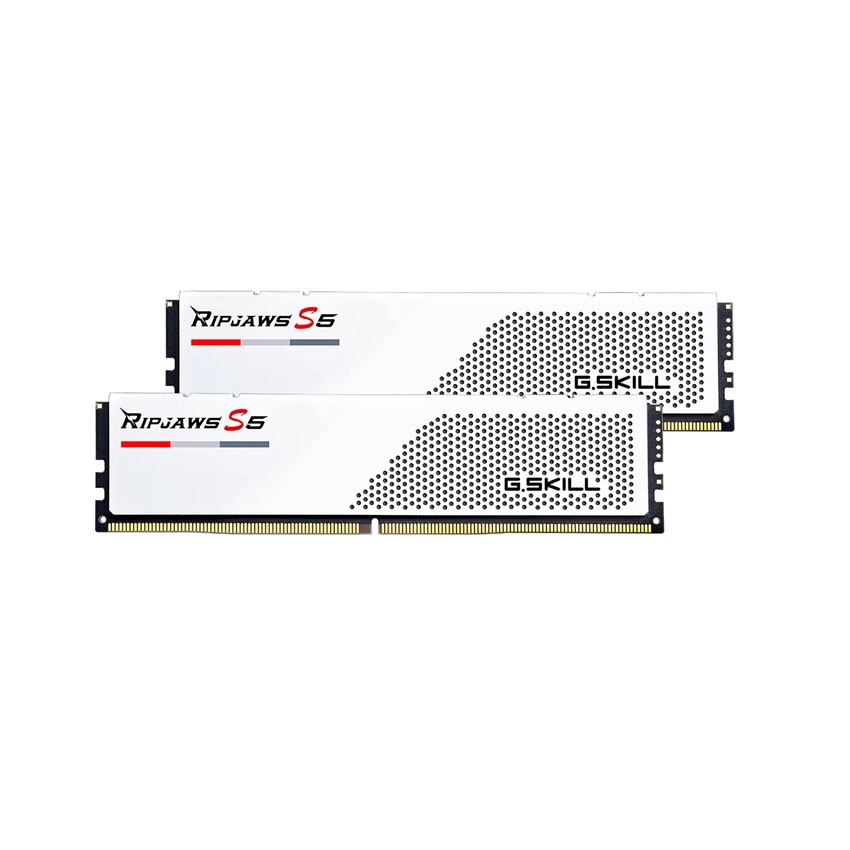 Ram Desktop Gskill RIPJAWS S5 WHITE (F5-5200J4040A16GX2-RS5W) 32GB (2x16GB) DDR5 5200MHz