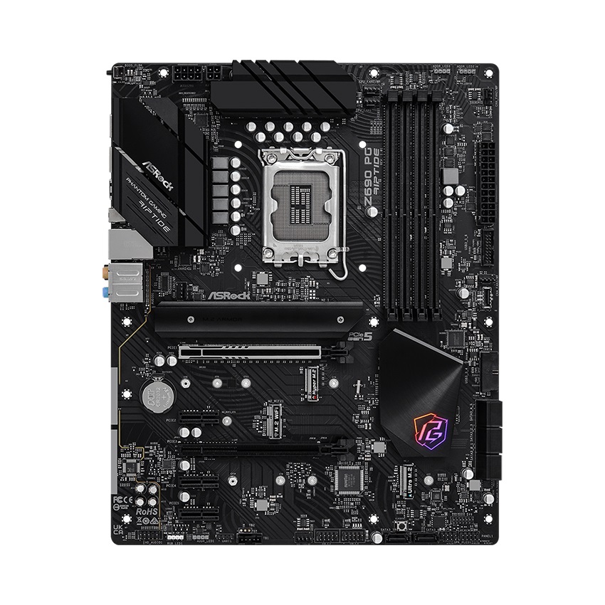   Mainboard ASROCK Z690 PG RIPTIDE (Intel Z690, Socket 1700, ATX, 4 khe Ram DDR4)