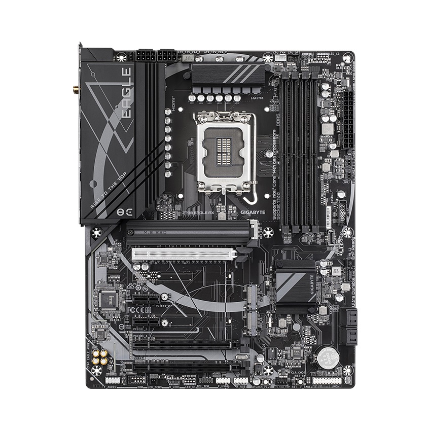  Mainboard GIGABYTE Z790 EAGLE AX WIFI DDR5 (Intel Z790, Socket LGA1700, ATX, 4 khe RAM DDR5)