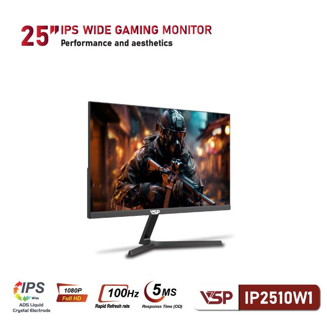 Màn hình VSP IP2510W1 (24.5 inch/FHD/IPS/100Hz/5ms)