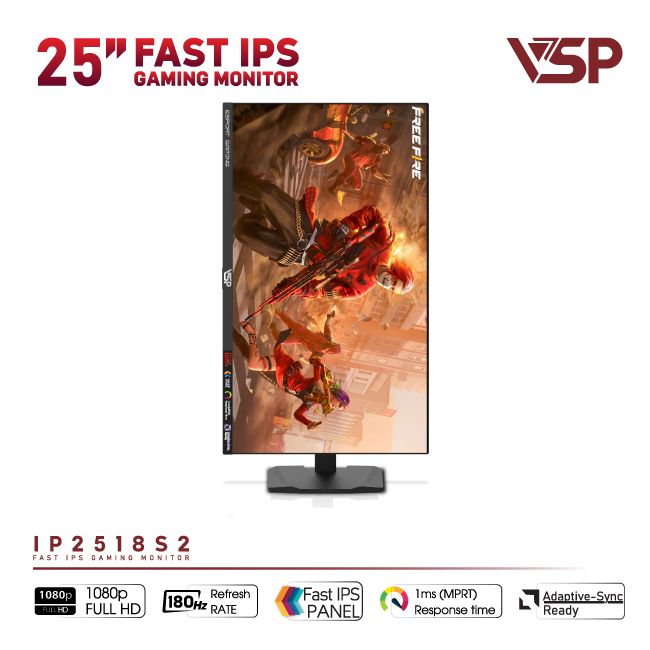 Màn hình VSP IP2518S2 (24.5 inch/FHD/Fast IPS/180Hz/1ms)