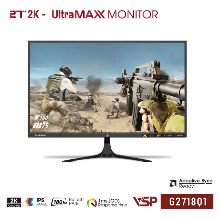 Màn Hình VSP 2K G2718Q1 (27inch | 2K | IPS | 180Hz | Đen)