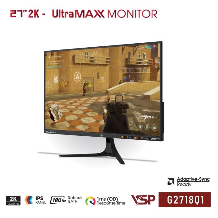 Màn Hình VSP 2K G2718Q1 (27inch | 2K | IPS | 180Hz | Đen)