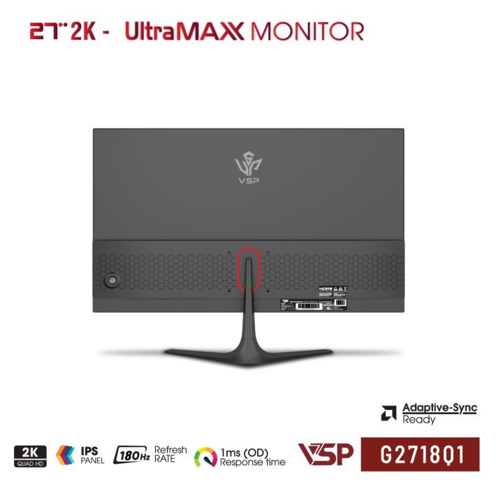 Màn Hình VSP 2K G2718Q1 (27inch | 2K | IPS | 180Hz | Đen)