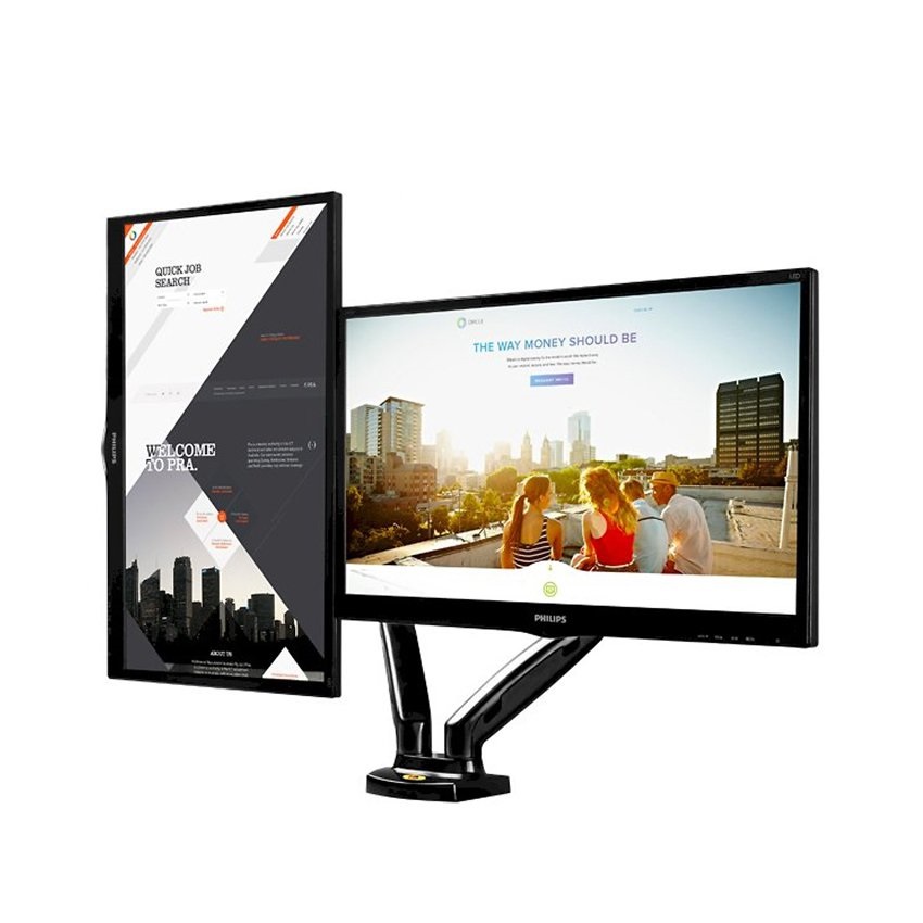 ARM Giá Treo 2 màn hình máy tính North Bayou F160 (17-27 INCH)
