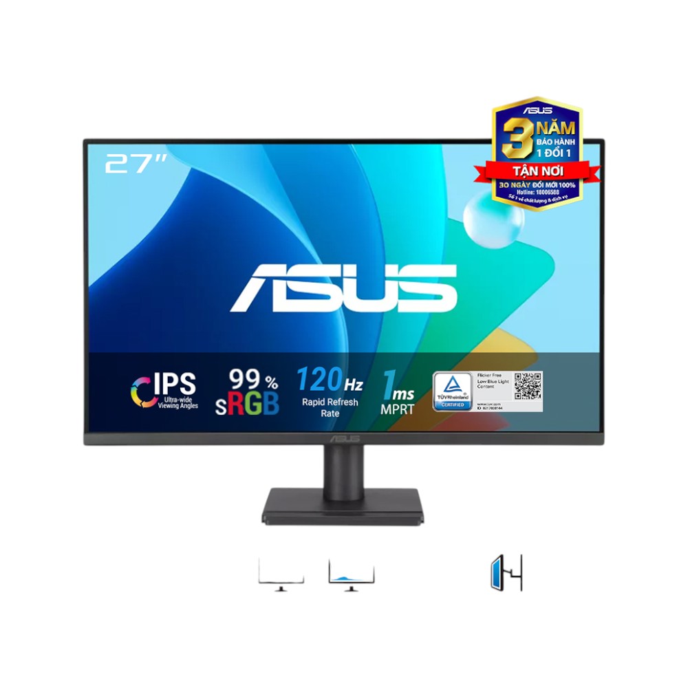 Màn hình Asus VA279HG (27 inch/FHD/IPS/120Hz/1ms)