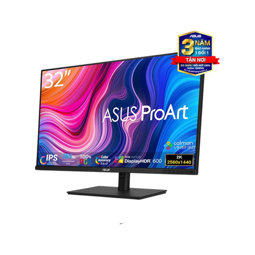 Màn hình Asus Pro Art PA328CGV (31.5inch/QHD/IPS/165hz/5ms/450nits/HDMI+DP+USB+USBC+Audio/Loa)