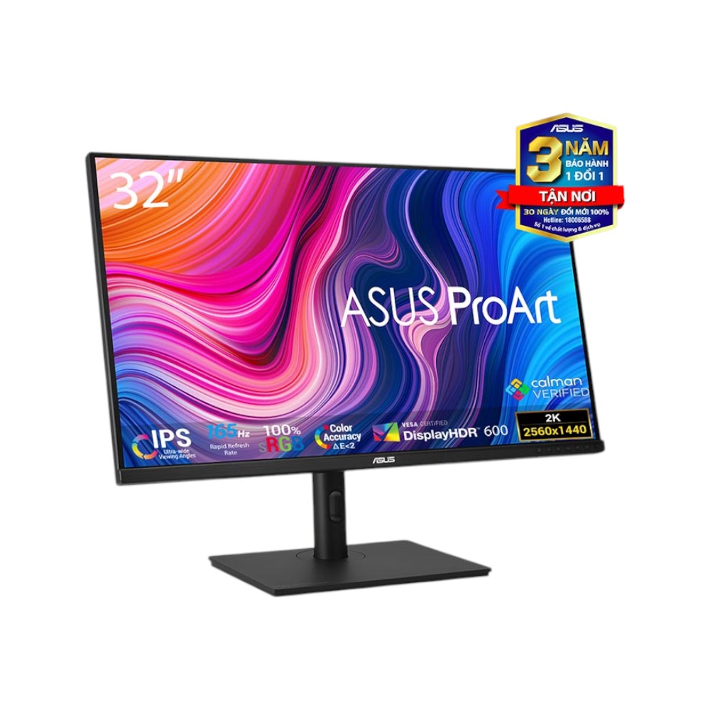 Màn hình Asus Pro Art PA328CGV (31.5inch/QHD/IPS/165hz/5ms/450nits/HDMI+DP+USB+USBC+Audio/Loa)