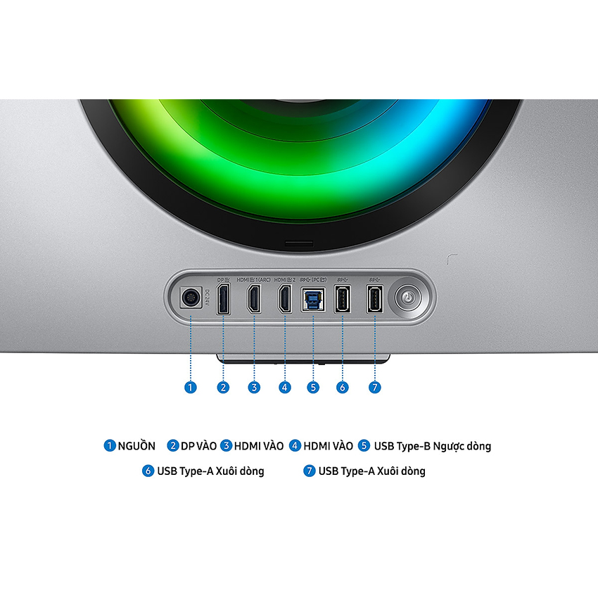 Màn hình Samsung Odyssey G8 LS34DG850SEXXV (34 inch/WQHD/OLED/175Hz/0.03ms/Smart/Cong)
