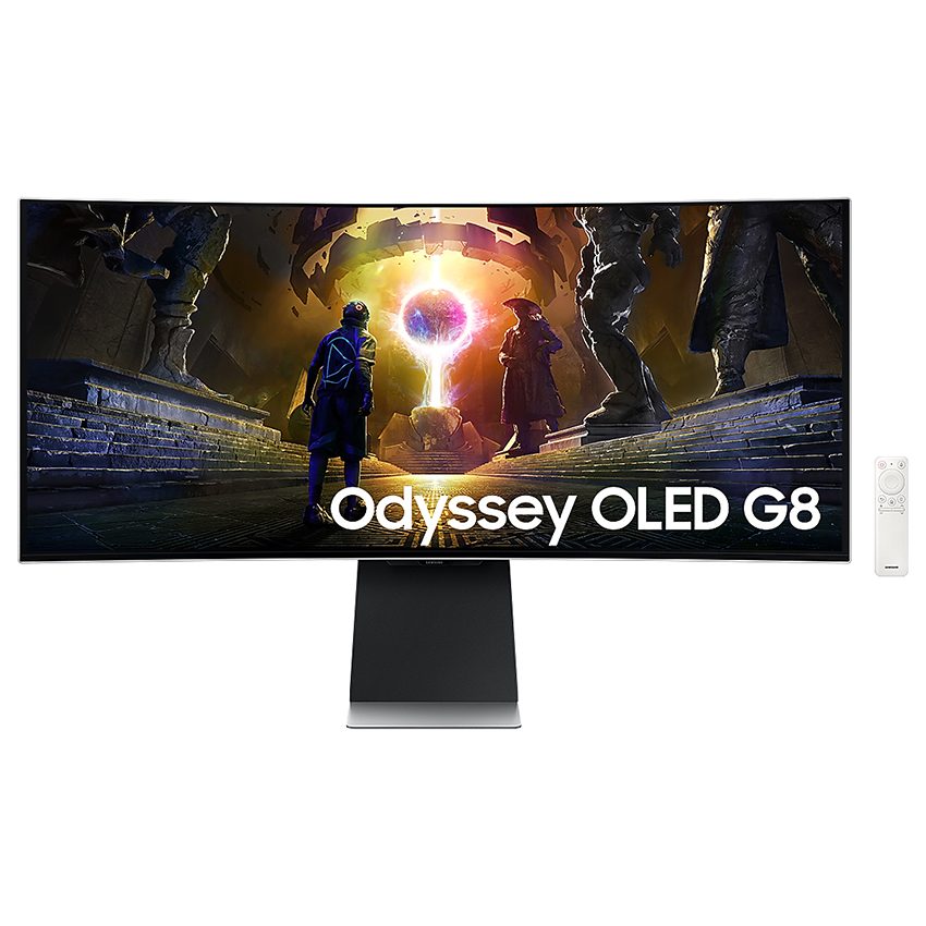 Màn hình Samsung Odyssey G8 LS34DG850SEXXV (34 inch/WQHD/OLED/175Hz/0.03ms/Smart/Cong)
