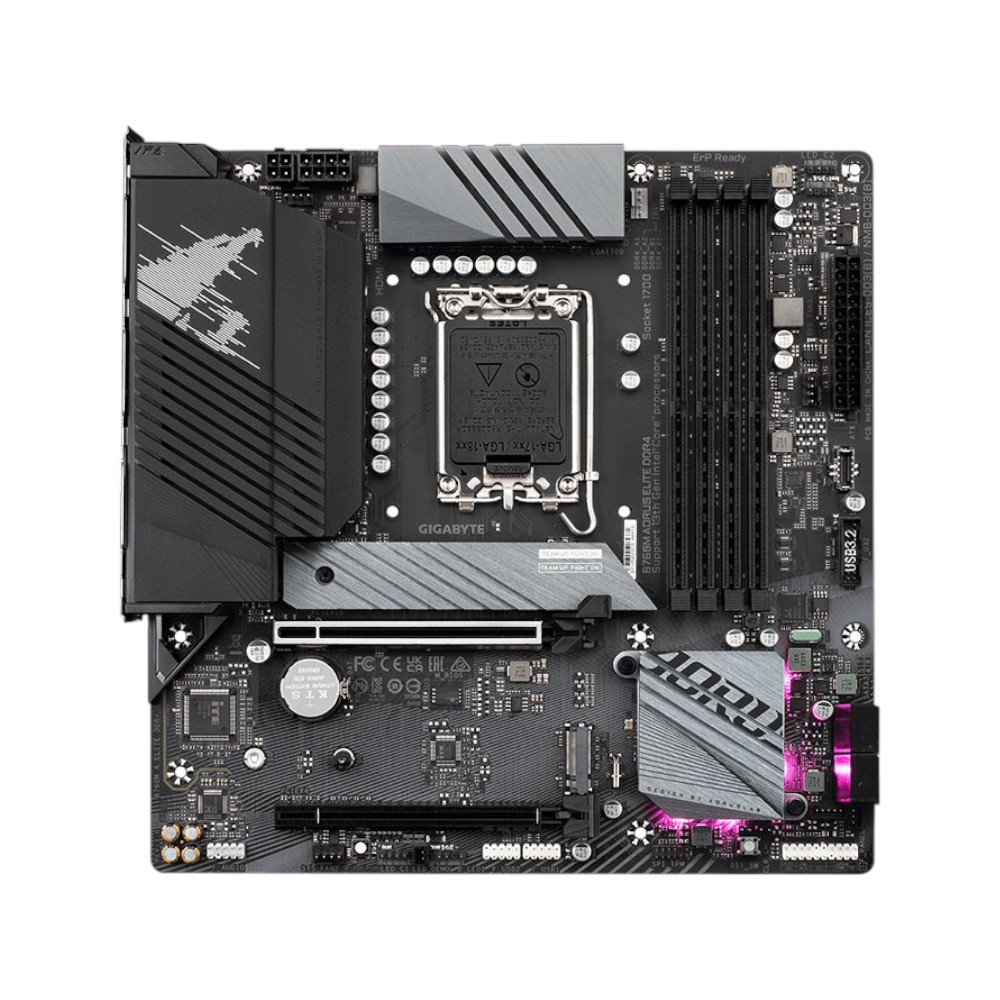  Mainboard Gigabyte B760M AORUS ELITE DDR4 ( LGA1700 / m-ATX / 4xDDR4 )