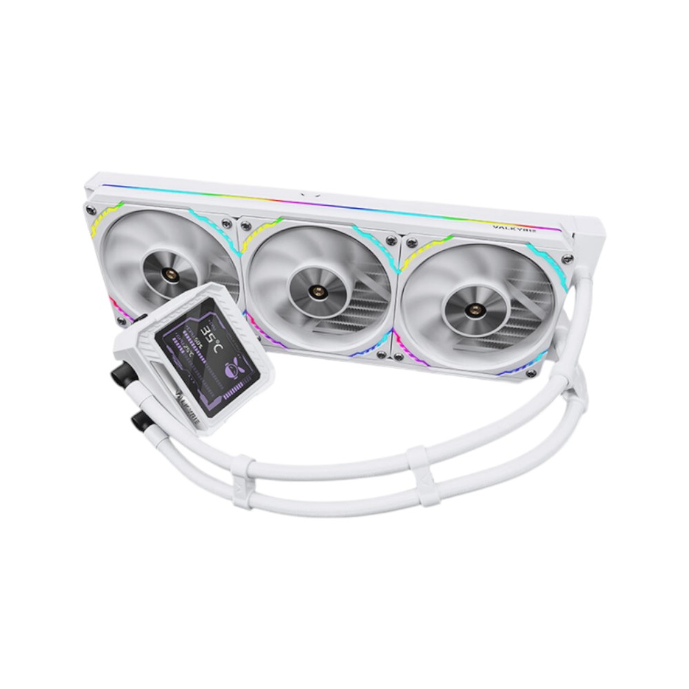 TẢN NHIỆT NƯỚC CAO CẤP VALKYRIE V360 MERLIN TRẮNG TÍM