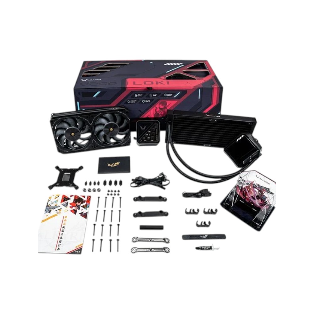 TẢN NHIỆT NƯỚC CAO CẤP VALKYRIE V240 LOKI ĐỎ ĐEN