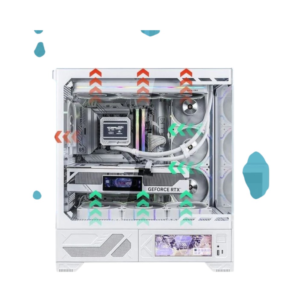 VỎ CASE PC VALKYRIE VK03 CASE LCD 6.2 WHITE