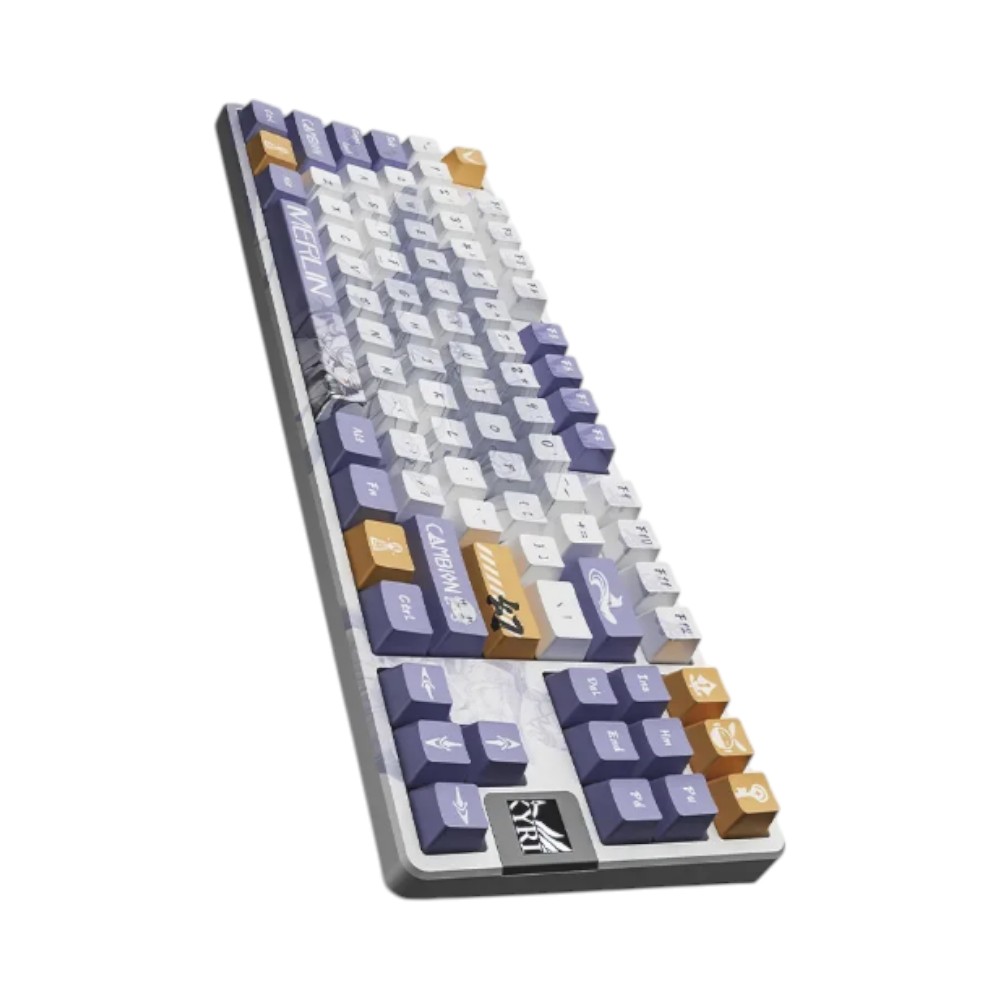 BÀN PHÍM VALKYRIE VK87 MERLIN TRẮNG TÍM
