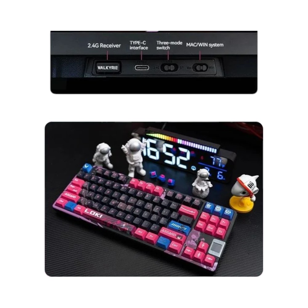 BÀN PHÍM VALKYRIE VK87 LOKI ĐỎ ĐEN