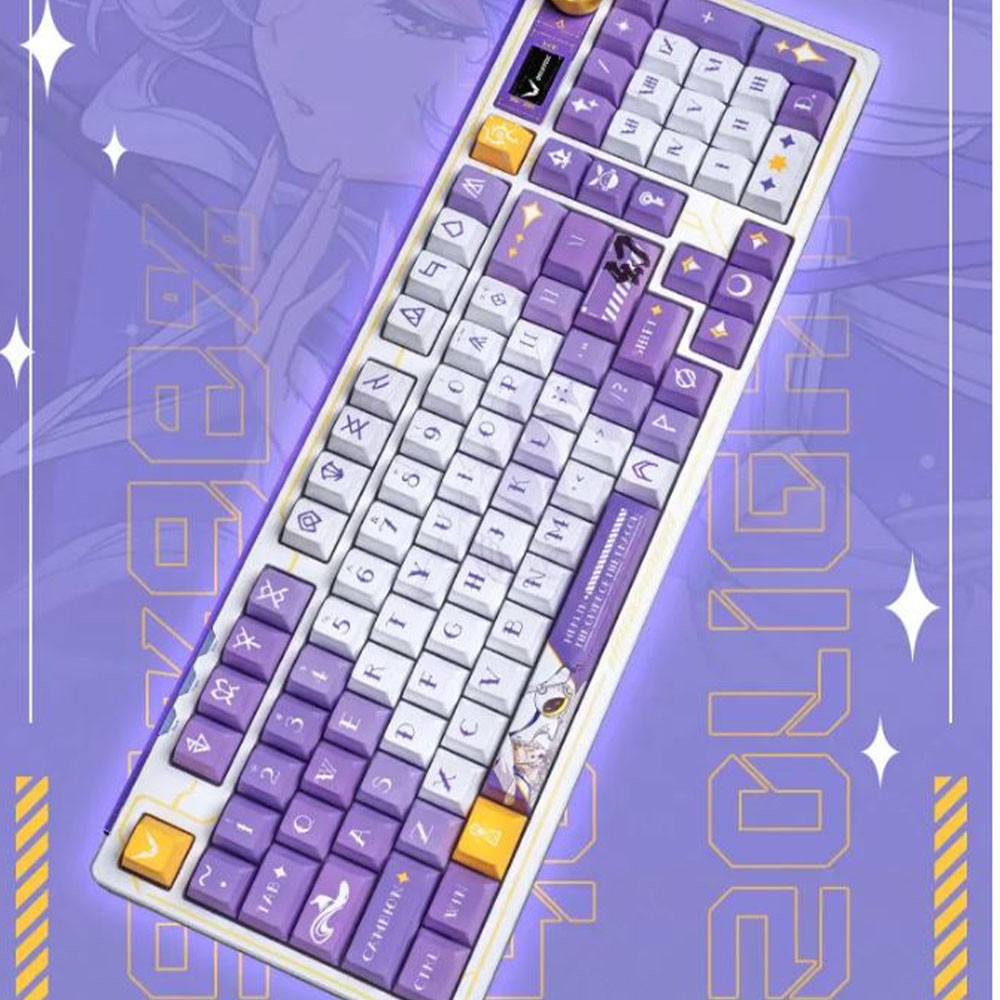 BÀN PHÍM CƠ VALKYRIE VK99 MERLIN TRẮNG TÍM