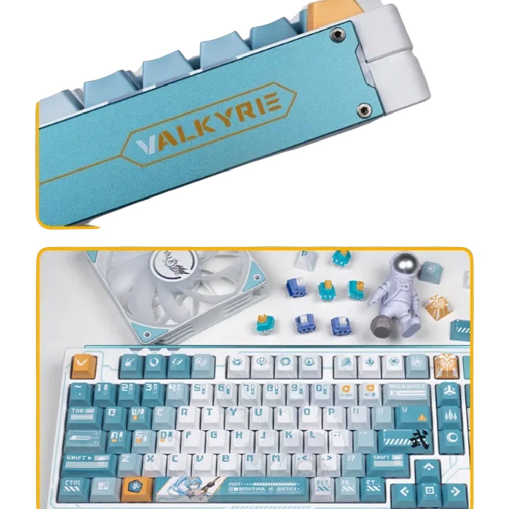 BÀN PHÍM CƠ VALKYRIE VK99 MIST XANH NGỌC