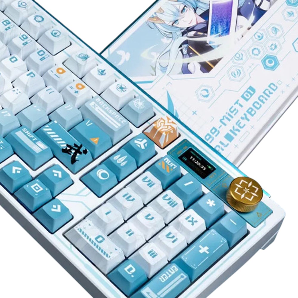 BÀN PHÍM CƠ VALKYRIE VK99 MIST XANH NGỌC