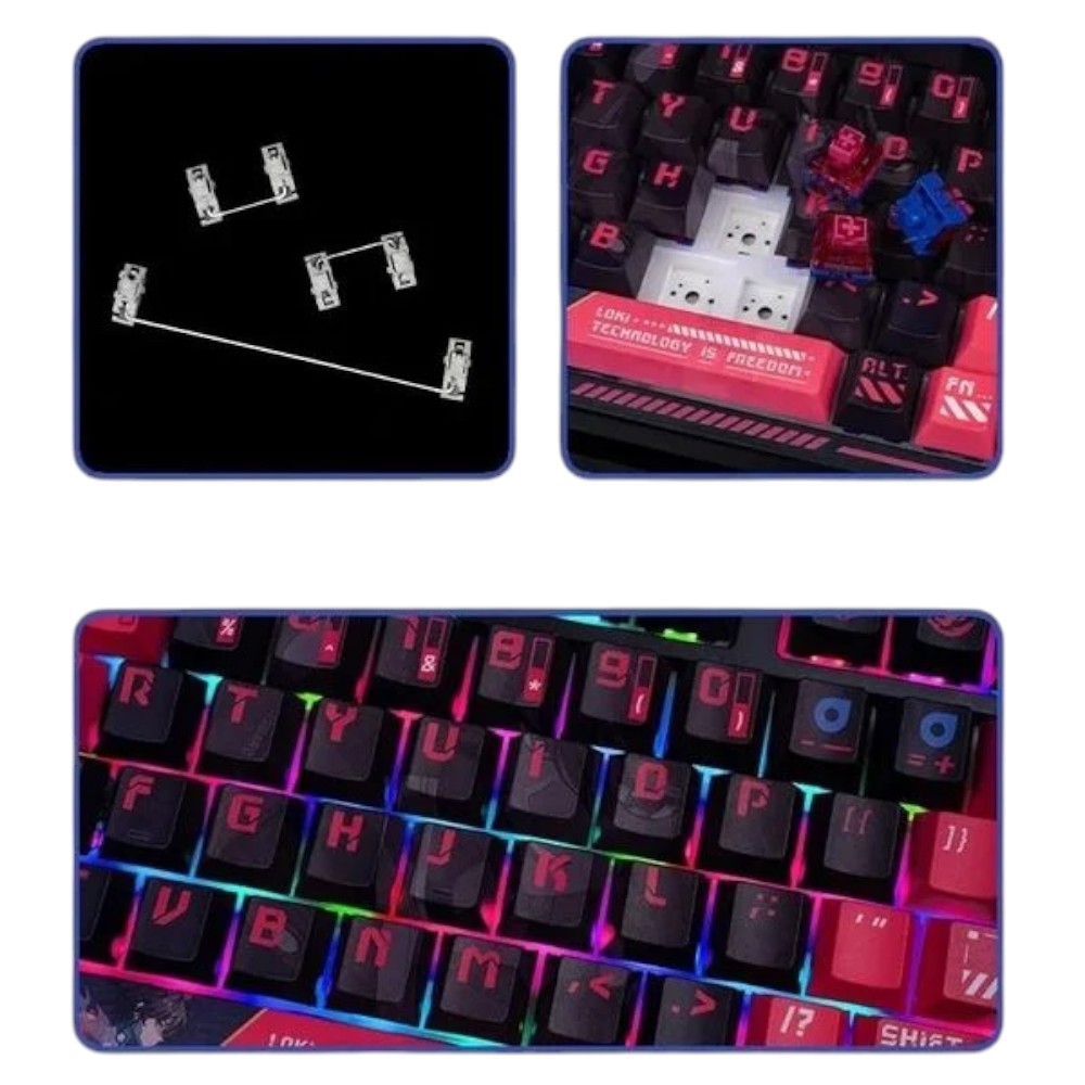 BÀN PHÍM CƠ VALKYRIE VK99 LOKI ĐỎ ĐEN