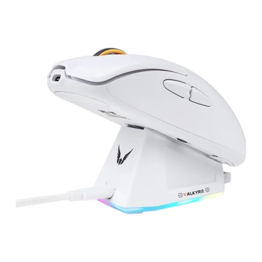 CHUỘT GAMING VALKYRIE M1 TRẮNG | 3 CHẾ ĐỘ KẾT NỐI