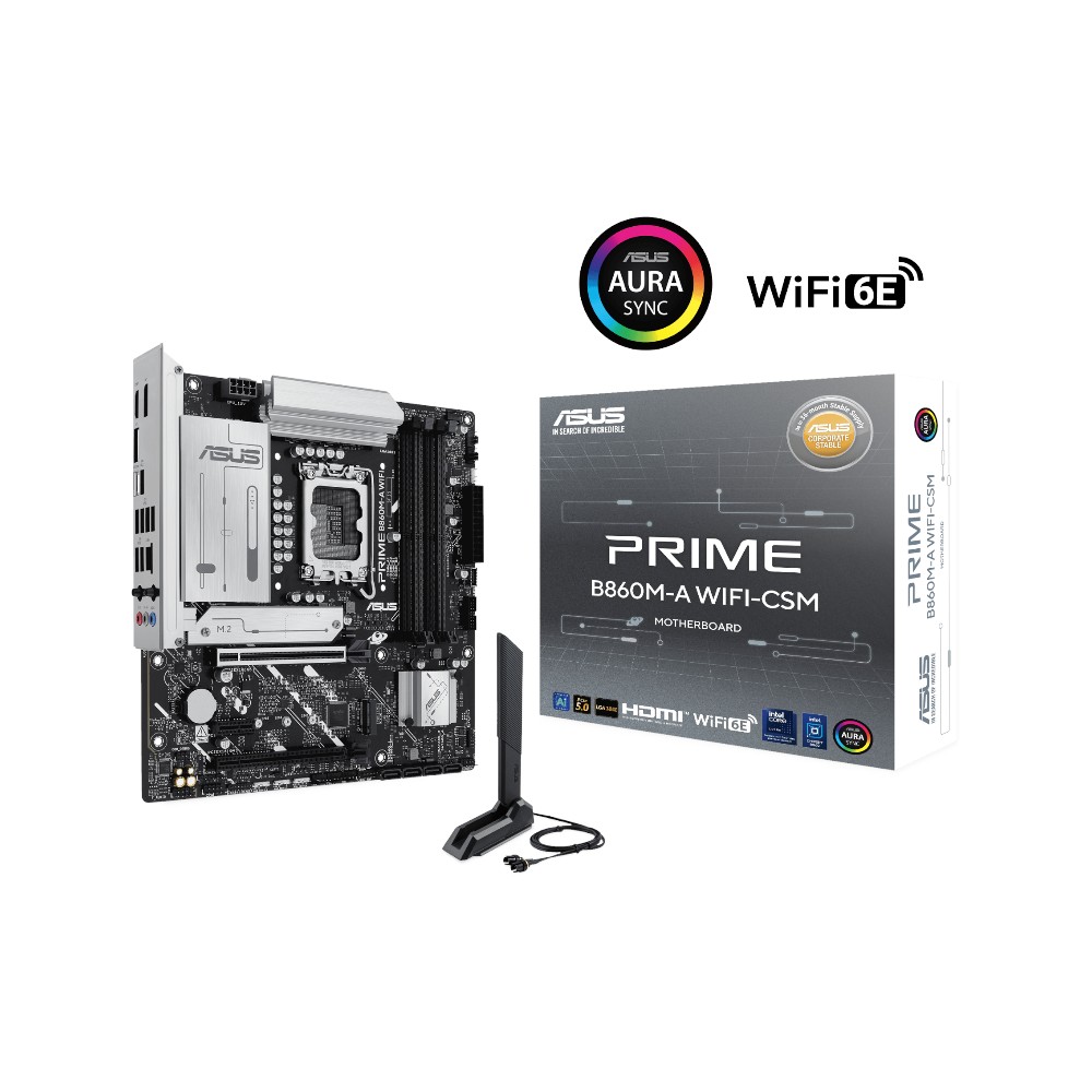 Mainboard Asus PRIME B860M-A WIFI-CSM ( Intel B860 , Socket 1851, M-ATX, 4 khe RAM DDR5)