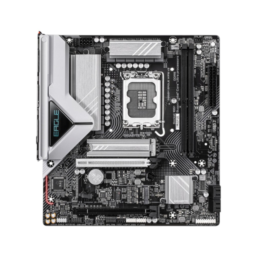 Mainboard Gigabyte B860M EAGLE WIFI6 V2 ( Intel B860 , Socket 1851, M-ATX, 2 khe RAM DDR5)