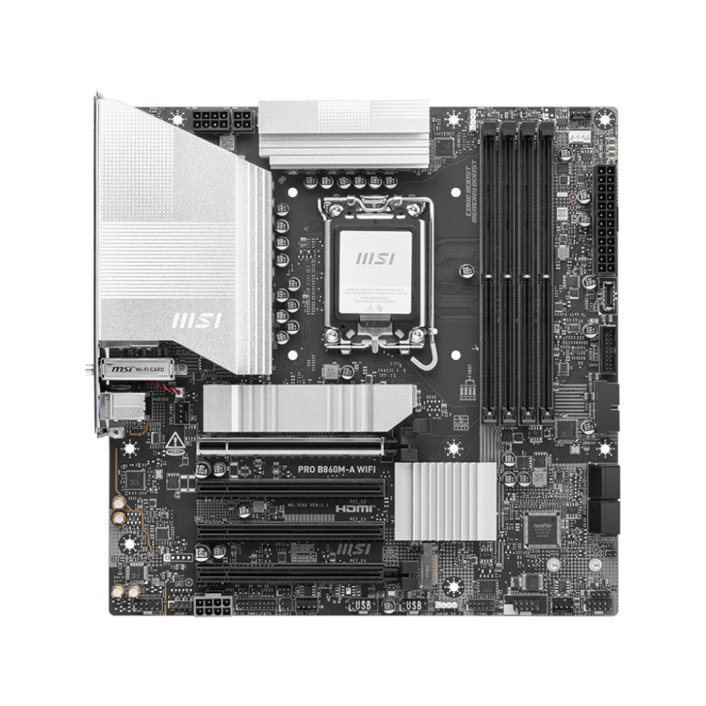 Mainboard MSI PRO B860M-A WIFI ( Intel B860 , Socket 1851, M-ATX, 4 khe RAM DDR5)