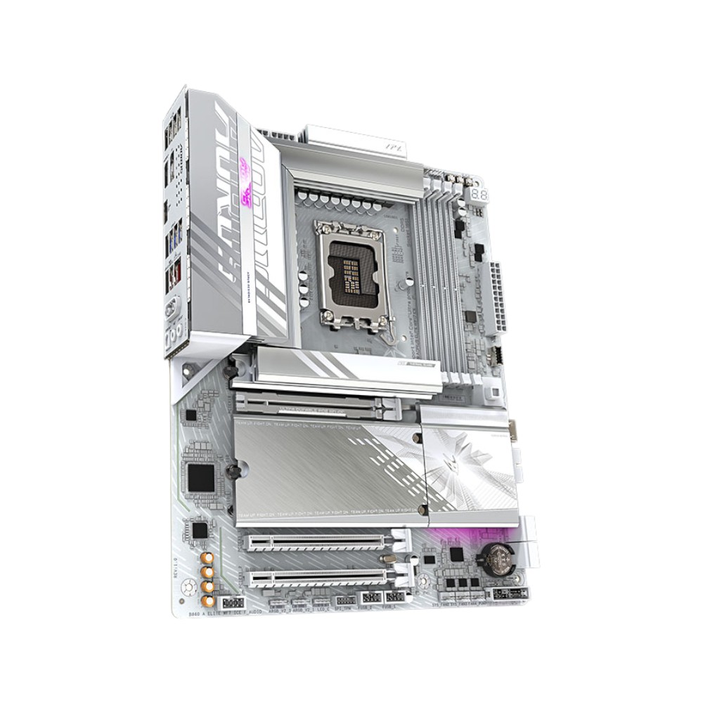Mainboard Gigabyte B860 AORUS ELITE WIFI7 ICE ( Intel B860 , Socket 1851, ATX, 4 khe RAM DDR5)