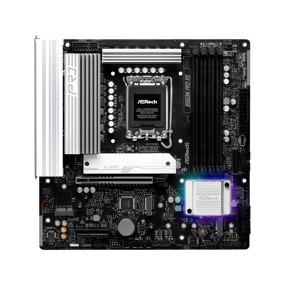 Mainboard Asrock B860M Pro RS ( Intel B860 , Socket 1851, M-ATX, 4 khe RAM DDR5)
