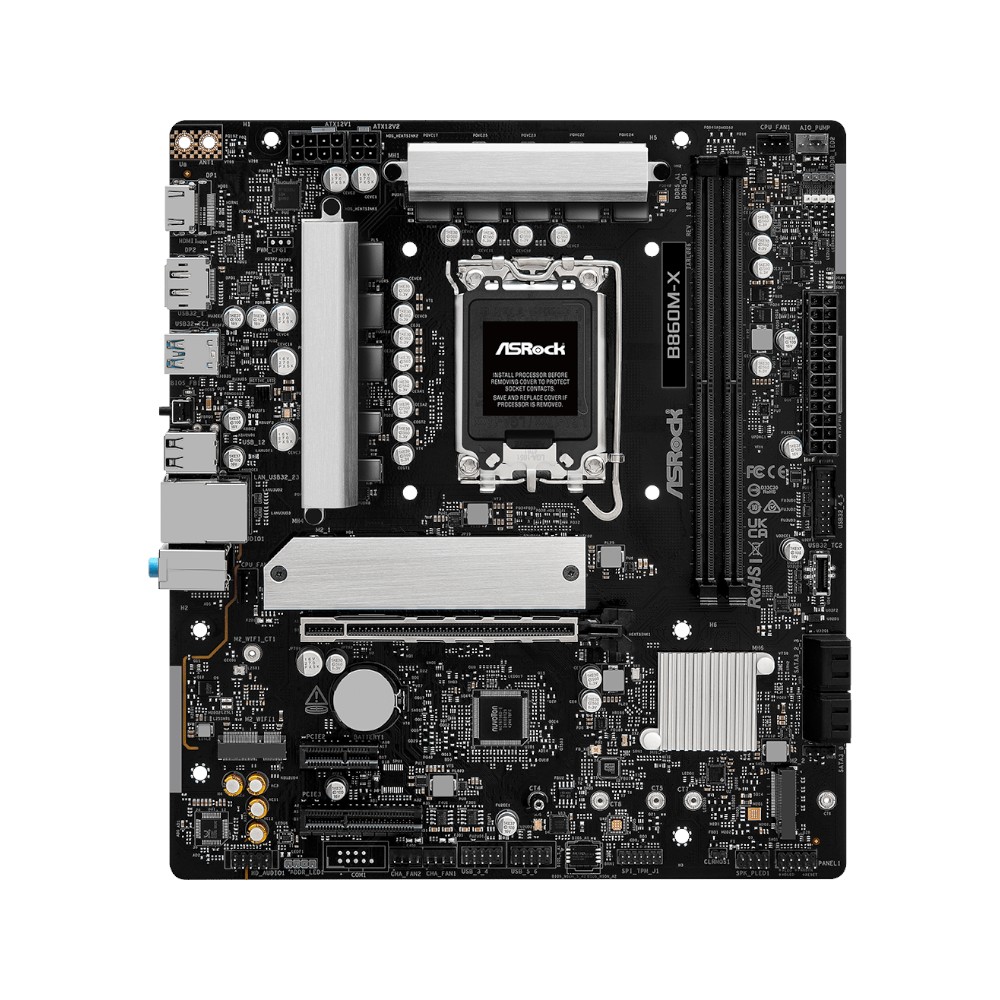 Mainboard Asrock B860M-X ( Intel B860 , Socket 1851, M-ATX, 2 khe RAM DDR5)
