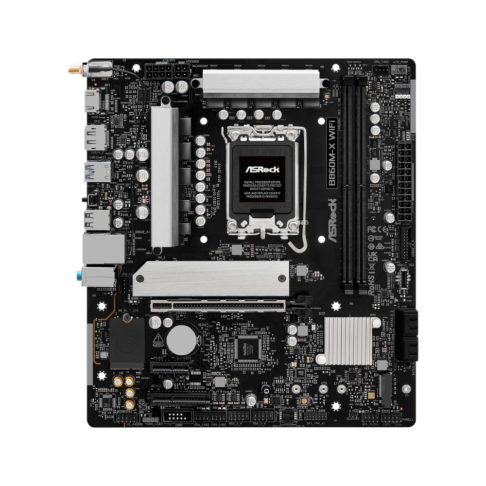 Mainboard Asrock B860M-X WiFi ( Intel B860 , Socket 1851, M-ATX, 2 khe RAM DDR5)