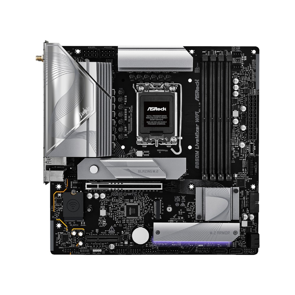 Mainboard Asrock B860M LiveMixer WiFi ( Intel B860 , Socket 1851, M-ATX, 4 khe RAM DDR5)