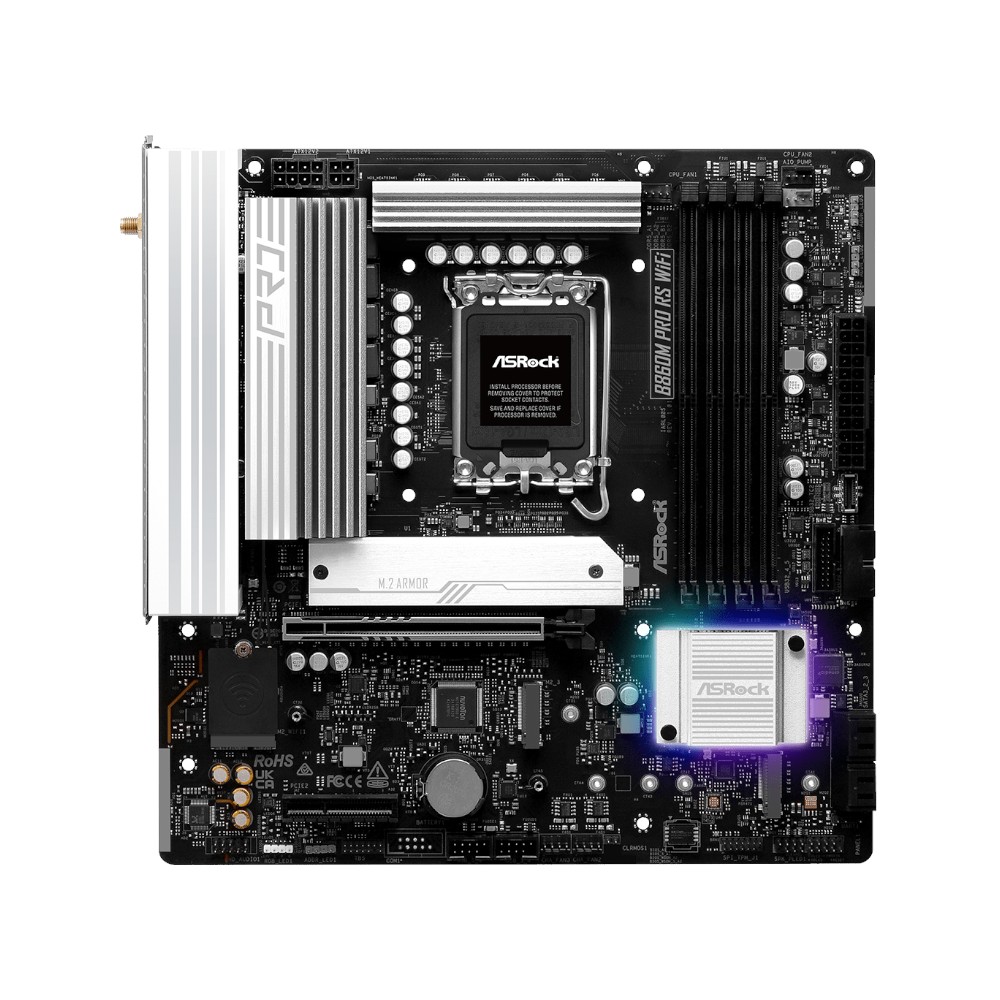 Mainboard Asrock B860M Pro RS WiFi ( Intel B860 , Socket 1851, M-ATX, 4 khe RAM DDR5)