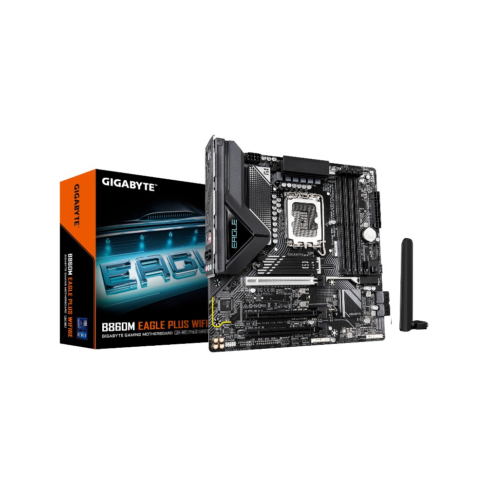 Mainboard Gigabyte B860M EAGLE PLUS WIFI6E ( Intel B860 , Socket 1851, M-ATX, 4 khe RAM DDR5)