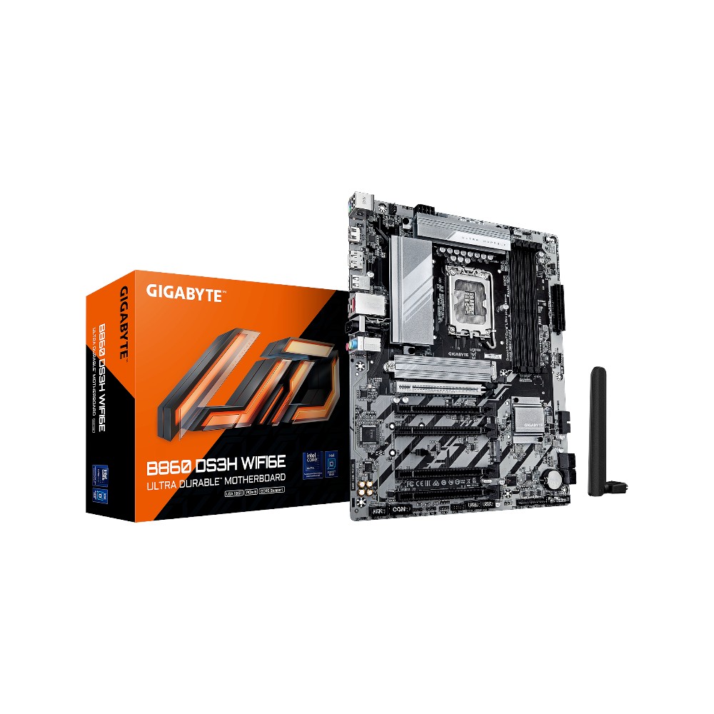 Mainboard Gigabyte B860 DS3H WIFI6E ( Intel B860 , Socket 1851, ATX, 4 khe RAM DDR5)