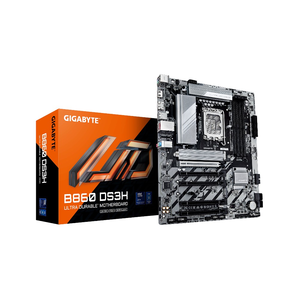 Mainboard Gigabyte B860 DS3H ( Intel B860 , Socket 1851, ATX, 4 khe RAM DDR5)