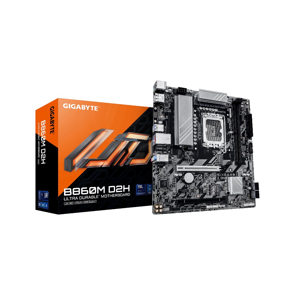 Mainboard Gigabyte B860M D2H ( Intel B860 , Socket 1851, M-ATX, 2 khe RAM DDR5)