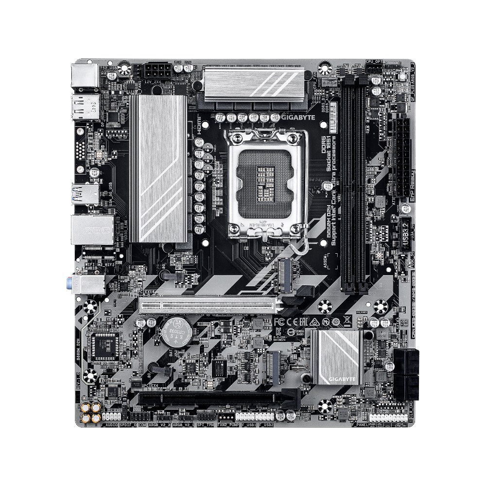 Mainboard Gigabyte B860M D2H ( Intel B860 , Socket 1851, M-ATX, 2 khe RAM DDR5)
