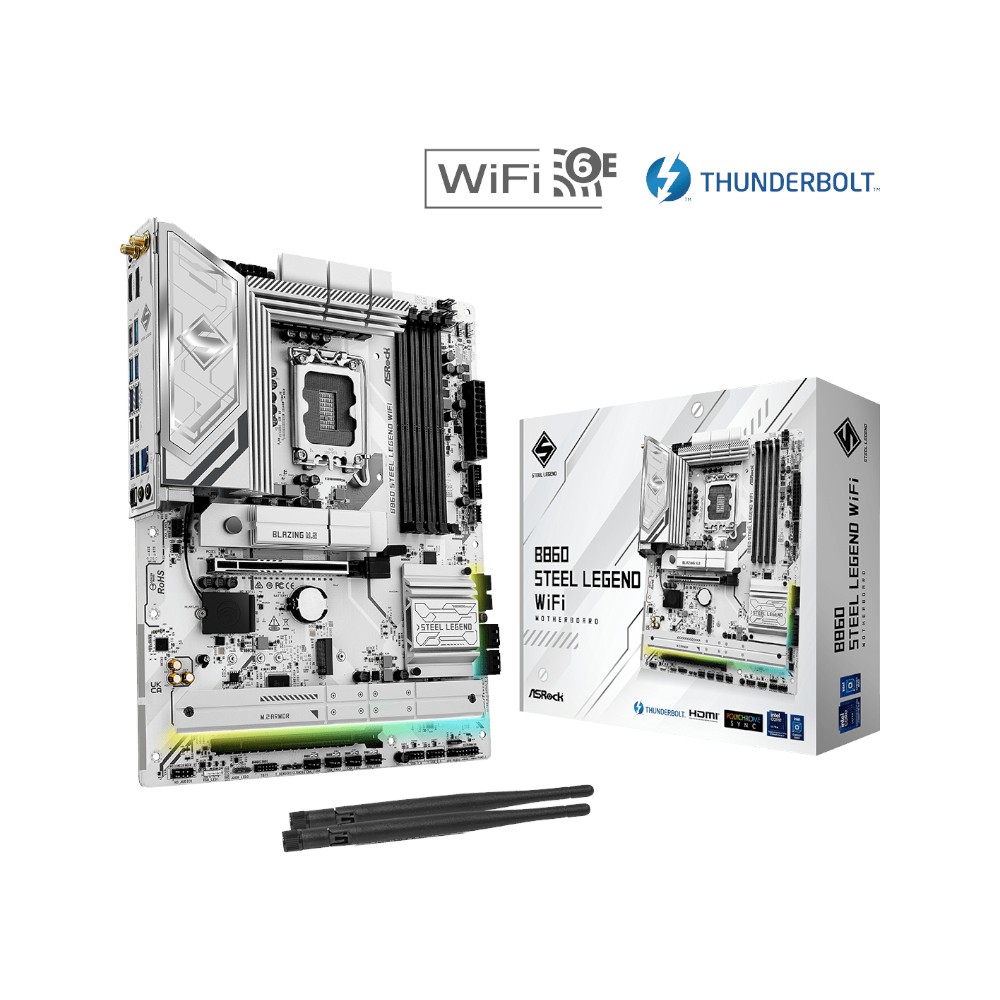 Mainboard Asrock B860 Steel Legend WiFi ( Intel B860 , Socket 1851, ATX, 4 khe RAM DDR5)