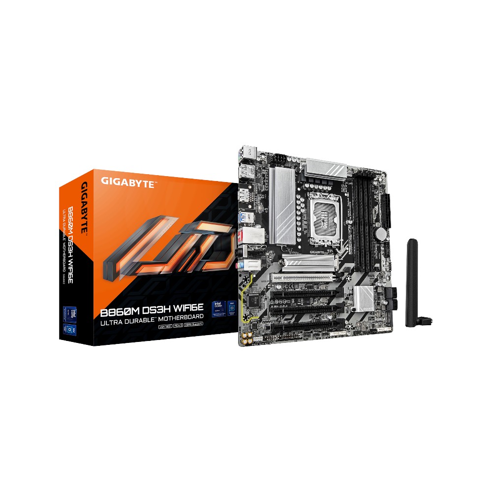 Mainboard Gigabyte B860M DS3H WIFI6E ( Intel B860 , Socket 1851, M-ATX, 4 khe RAM DDR5)